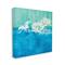 Stupell Industries Abstract Blue Color Pop White Daisy Floral Wall Art